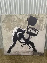 BANKSY ‘Chair Smash (London Calling)’ Canvas Art