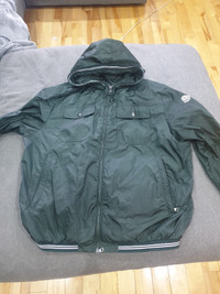 Authentic MONCLER Jean Claude size 6(XXL) green shell jacket