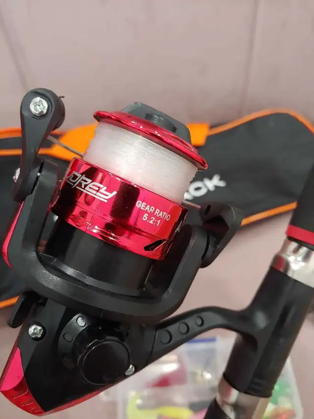 Fishing Rod Combo, NEW, Telescopic, Reel, Line, Lures, Bag in Other in Markham / York Region - Image 5