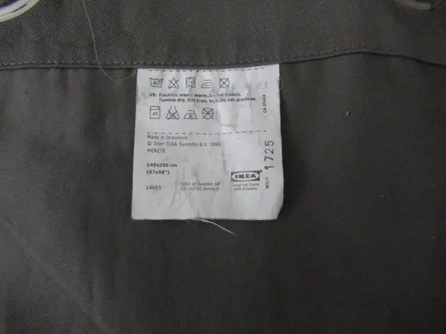 Curtains 57x98" Cotton Canvas Gun Metal Grey Curtains $25/Panel in Home Décor & Accents in Saskatoon - Image 7