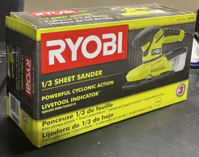 RYOBI sander, View more