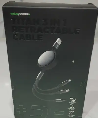 TITAN 3 IN 1 RETRACTABLE CABLE, View more