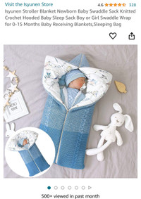 2 Swaddle Blankets 