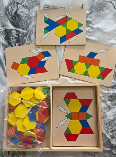 Melissa & Doug Toy Pattern Blocks and Boards, View more