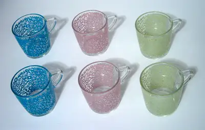 Vintage Ikea glass cups/mugs circa 1970s (very few to be found online at any given time) Made in Fra...