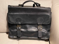 MAN’S / WOMAN’S BLACK LEATHER BAG [OLD SCHOOL]