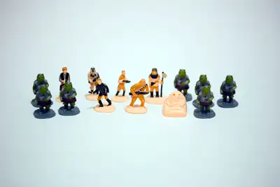 Star Wars Battle At Sarlacc's Pit Game Figure Lot Vintage 1983, View more