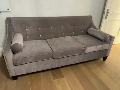 Velvet Tufted Sofa, View more