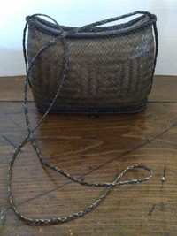 Vintage African Basket Purse