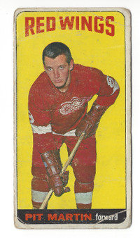 1964-65 Topps Hockey #1 Pit Martin Rookie Card Detroit Red Wings