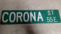 Corona Street Sign