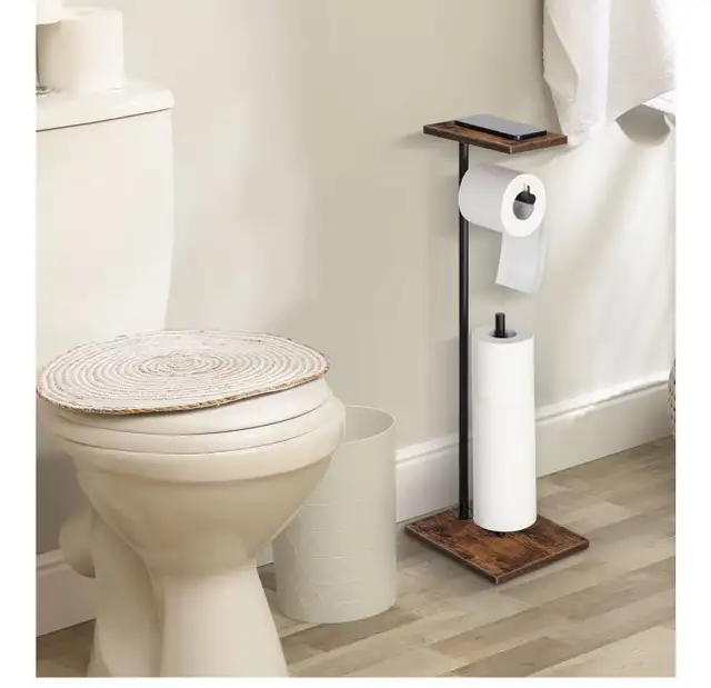 New stylish Toilet Paper Holder Stand with storage in Bathwares in Markham / York Region - Image 3