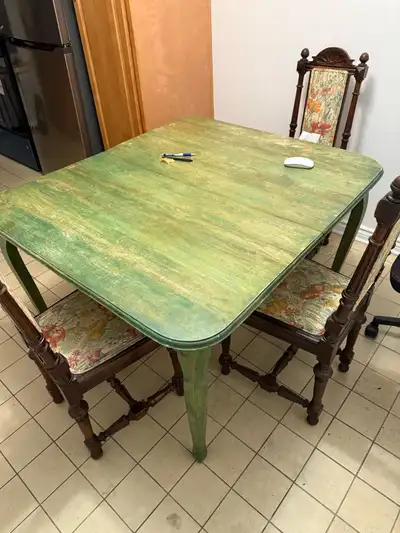 Dining Table with 4 chairs, View more