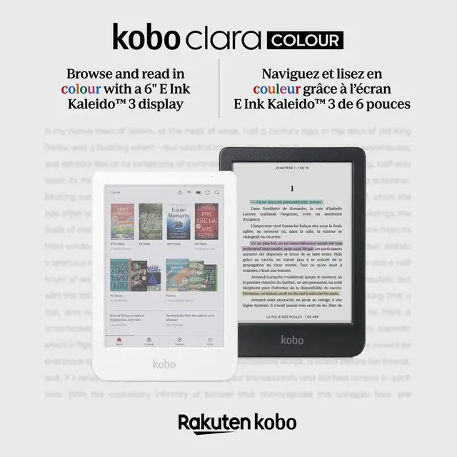 Kobo Clara Colour eReader (White) + SleepCover - NEW, UNUSED in General Electronics in Markham / York Region - Image 10