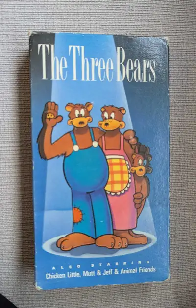 The Three Bears VHS Tape