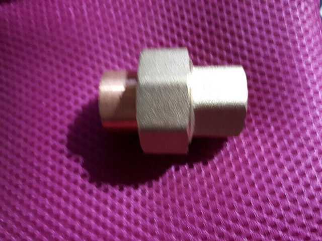 PLUMBING **NEW** Copper to Copper 3/4" BRASS Union Slip Joint in Plumbing, Sinks, Toilets & Showers in Kawartha Lakes