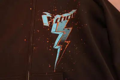 Hoddies THOR Racing. Brun, Lightning. Men XL.  LIVRAISON, View more