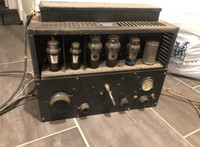 Antique movie theatre equipment tube amps speakers projectors 