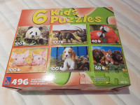 6 kids puzzled