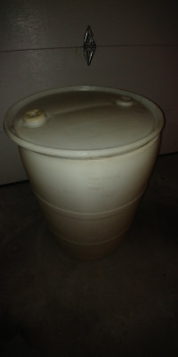 Plastic Barrel - 55 Gallons $15