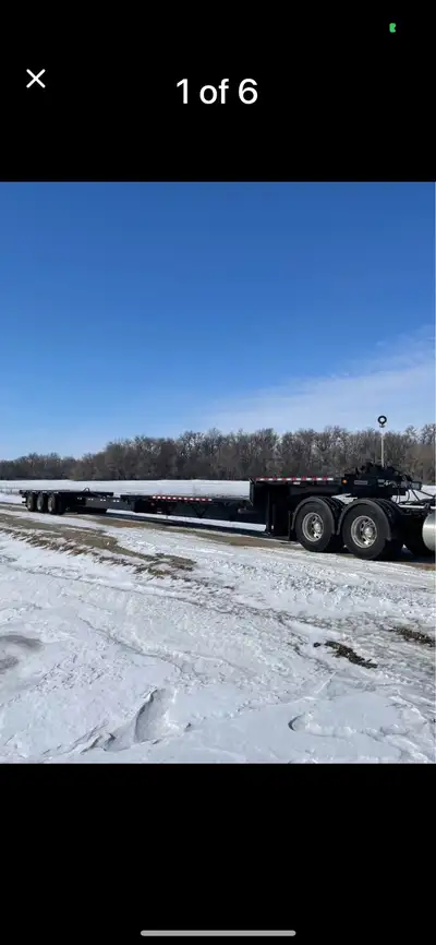 This is a 2024 manac trombone trailer, perfect for hauling large or long equipment. Additional featu...