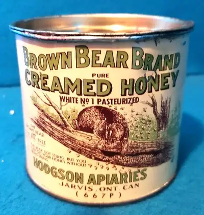 Brown Bear Brand Creamed Honey Tin, View more