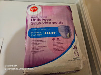 Women's incontinence underwear - size small, 20 in package