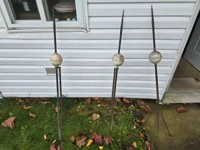 1890s lightening rods antiques, View more