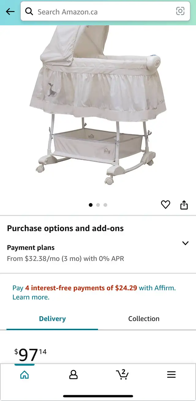 First Years Infant Portable Bassinet in Cribs in Markham / York Region - Image 9