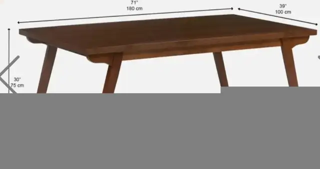 Structube Walnut Dining Table in Dining Tables & Sets in City of Toronto - Image 5