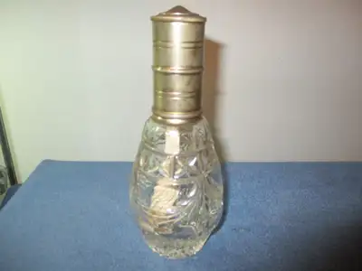 VINTAGE ART DECO CRYSTAL GLASS WICK LANTERN-1930'S-COLLECTIBLE!, View more