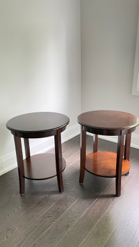 Round side tables
