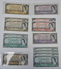 Mixed Lot  Collection of 1954  Banknotes, Great Condition