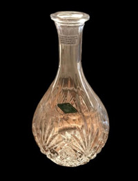Shannon Crystal From Ireland Etched Crystal Bud Vase