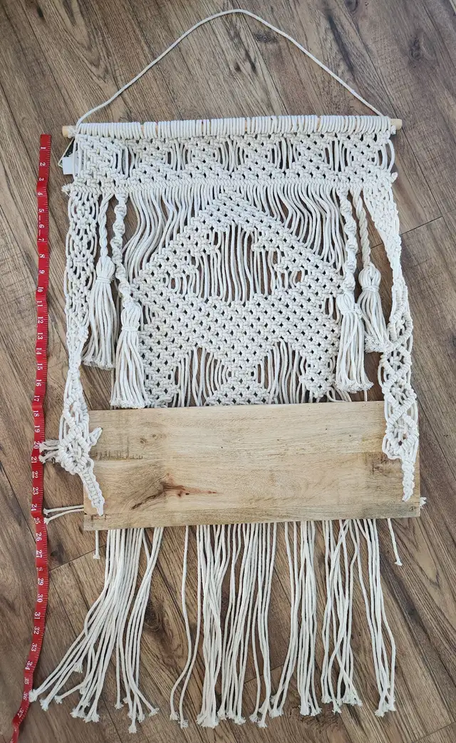 Boho Macrame Hanging Shelf in Home Décor & Accents in Red Deer - Image 4