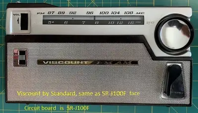 10 TRANSISTOR radio, Standard Radio Corp. SR-J100F, View more