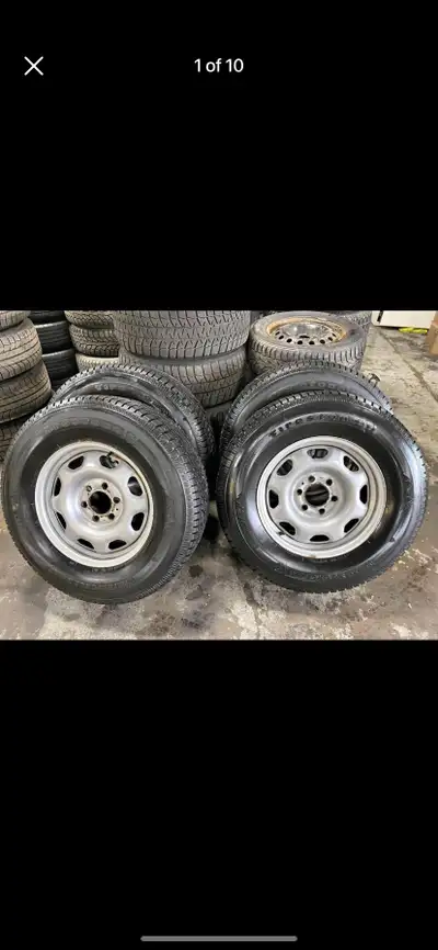 Set of 4 FIRESTONE winter tires rims (265 70 17) pattern (6×135) TPMS 2020 FORD F150