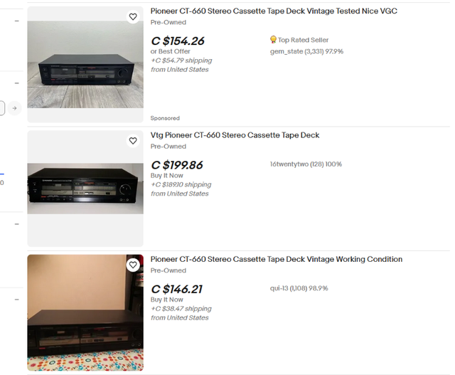 Pioneer Stereo Cassette Tape Deck CT-660. I deliver in Stereo Systems & Home Theatre in St. Albert - Image 3
