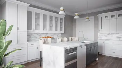 MAPLE SOLID WOOD & HDF KITCHEN CABINETS---BEST PRICE Guaranteed, View more