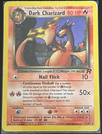 Team Rocket Dark Charizard Pokémon Card 21/82