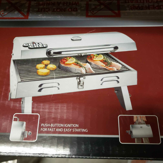 Grill Chef Portable BBQ, New w/ box $160,  Riverbend  in BBQs & Outdoor Cooking in Calgary