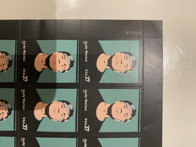 Andy Warhol Sheet of Stamps 2001 in Arts & Collectibles in Markham / York Region - Image 3