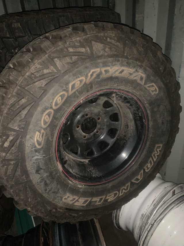 33 12.5 r15 Goodyear MTR tires on 15x10 rims in Tires & Rims in St. Albert
