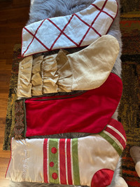 4 large 24” x 7” Christmas Stockings 