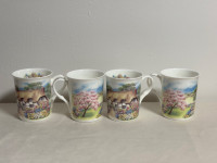Apple Blossom Tea / coffee mugs Fine Bone China made in Stafford