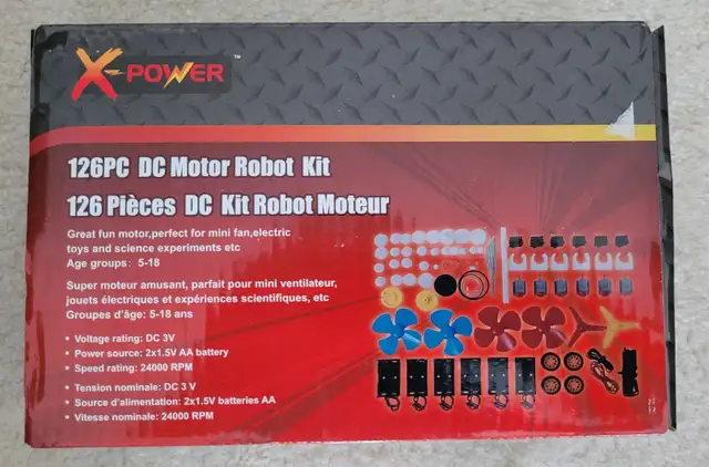126PC DC Motor Robot Kit in Toys & Games in Markham / York Region - Image 2