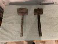 Antique wooden mallets