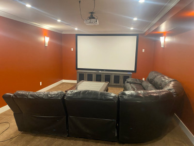 Fully furnished very large I bedroom and den  basement for rent 
