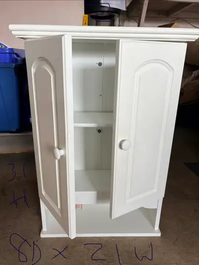 White Bathroom Wall Cabinet, View more