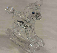 Swarovski Crystal Figurine “Rocking Horse” #7479001 (ad 66)